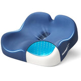 HUANUO Ergonomic Seat Cushion, Memory Foam Cooling Gel Office Chair Cushion for Hip Support
