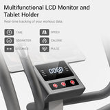 UMAY Elliptical Exercise Machine with 15.5" Stride & Heart Rate Grips, Silent Magnetic Elliptical Trainer for Home with 16 Levels Resistance and LCD Monitor, 350LBS Weight Capacity