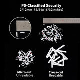 Heavy Duty Paper Shredder: 400-Sheet Auto Feed P5 Micro-Cut Document Credit Card Shredding