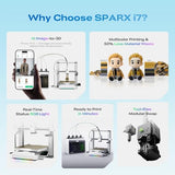 Creality SPARKX i7 Combo Multi-Color 3D Printer, Easy Setup, AI Camera Monitoring, Automatic Filament Management, 500mm/s High-Speed Printing