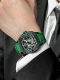 TSAR BOMBA Mens Automatic Watches Luxury Skeleton Mechanical Wristwatch for Men