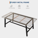 GarveeHome Industrial Dining Table for 6-8 People, 70.87" Long Kitchen Table