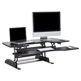 Vari VariDesk Pro Plus 48 - Adjustable Desk Converter with 11 Height Settings - Laptop Sit Stand Desk