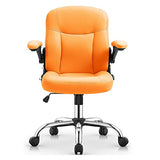 BFGRDDW Home Office Chairs Leather Offce Chair with Wheels Swivel Rolling