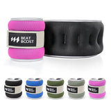 BeatBoost Ankle Wrist Weights for Women Men A Pair of 1 Lbs Arm Leg Weight Set with Adjustable Straps for Walking Pilates Exercise Workout Gym Aerobics Pink