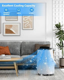 GarveeTech 14000 BTU Portable Air Conditioner - 4 in-1 Cooling, Dehumidifier, Fan & Sleep Mode, Quiet AC Unit for Rooms up to 750 Sq.Ft, 24H Timer, Remote & Window Kit Included, Grey