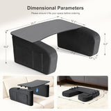 Lap Desk for Adults with Arm Rests,Ergonomic Laptop Pillow Stand for Bed
