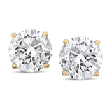 The Diamond Channel CERTIFIED 1 to 6 Carat LAB GROWN Solitaire Diamond Stud Earrings