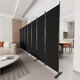 C-Hopetree 8 Panels Room Divider, 6 Ft Tall Indoor Folding Privacy Screen, Portable Partition Separator