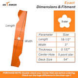 Antanker 187256 Mower Blade Compatible with Craftsman AYP 54 inch Deck Replace for Husqvarna 187256 532187256 187254 532187254, Z254F RZ54i RZ5424 YTH2454 GTH264T RZ5426, Medium Lift, 3 Pack