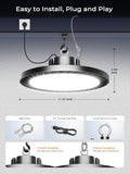 ONLYLUX 200W UFO LED High Bay Light, 30000LM 5000K High Bay LED Shop Lights