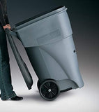 Rubbermaid Commercial Products Brute Rollout Trash/Garbage Can/Bin with Wheels, 32 GAL, Gray, for Restaurants/Hospitals/Offices/Back of House/Warehouses/Home Rubbermaid Commercial Products