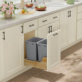 MODCART 35QT Kitchen Trash Can, Garbage Waste Recycling Bin, 50 Pack