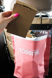 Tossits Hanging Car Trash & Garbage Bags, Disposable, Pink 21 Count