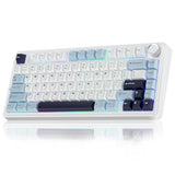 Wireless Mechanical Keyboard, Hot Swappable Creamy Keyboard, Pre-lubed Reaper Switches