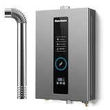 Tankless Water Heater, Novieex On Demand Water Heater Propane Gas, Up to 3.6 GPM, 86,000 BTU Instant Hot Water Heater with LED Display, Indoor Installation, 2-3 Point Use for Family Bathroom Kitchen