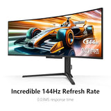 INNOCN 49" QD-OLED 5K2K 5120 x 1440P 144Hz Ultrawide Curved Monitor - 49Q1R
