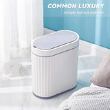 ELPHECO Bathroom Trash can Motion Sensor, Automatic Garbage can, Slim Plastic Smart Trash Bin with Lid