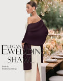 PULI Women's Burgundy Pashmina Shawl Wraps for Evening Dress Large Scarf Blanket Long Wedding Bridal Winter Warm Shoulder Wrap