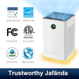 Jafända Air Purifiers for Home Large Room, Smart WiFi and Alexa Control, True HEPA 13 Filter Air Cleaner with Activated Carbon, 1190 Ft²
