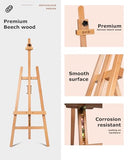 Painting Easel for Adults, Adjustable Heavy-Duty Wooden Art Easel for Painting
