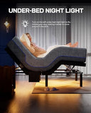 Marsail NS1 Twin XL Adjustable Bed Base with Massage- Smart Dual Motor Bed Frame with Wireless Remote