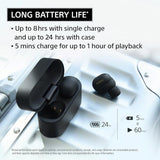 Bluetooth in-Ear Headphones, with Studio-Quality Sound, Up to 24 Hours of Battery Life