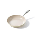 Redchef Ceramic Non Stick Egg Pans, Nonstick Frying Pan Skillet, 8 inch Cooking Pan Non Toxic with Stay Cool Handle (Beige White)