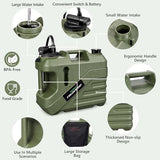 SPACEREST Integrated Camping Shower – Spill Resistant, Electric Portable Shower for Camping with 5 Gallon Food-Grade Water Jug, Easy to Store for Hiking, Beach, 7-Mode Shower Head, IPX7 Waterproof
