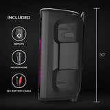 Dolphin BoxParty 1600: 15" High Powered Bluetooth Party Speaker – Deep Bass, Loud Sound System with LED Lights, Includes Microphone and Remote Control