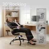 Big and Tall Office Chair for Heavy People, 400LBS High Back Extra Wide Executive PU Leather Office Chair with Flip-Up Armrests