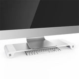 DTTLYQF Computer Monitor Stand Desktop with SB Mobile Phone Charger Office Rechargeable Heightening Laptop
