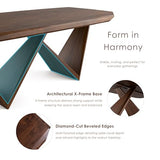 Final Title: Furniture of America Nazaen III 82.5" Mid-Century Modern Solid Wood Live Edge Dining Table with Steel Support, Walnut Finish, Seats 6–8