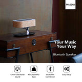 AMPULLA Masdio by Ampulla Bedside Lamp with Bluetooth Speaker and Wireless Charger, Table Lamp Desk Lamp