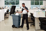 Commercial Products Brute Step-On Rollout Trash/Garbage Can/Bin with Wheels 32 GAL Gray for Restaurants