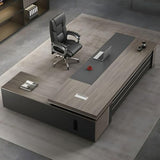L-Shape Modern Executive Desk, L-Shape Office Executive Desk, Manufactured Wood