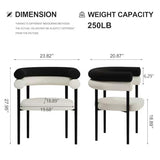 9 Piece Marble Expandable Dining Table Set with 8 Comfy Dining Chairs
