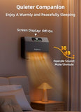 Brightown Smart Wall Heater, 1500W Electric Space Heater for Indoor Use, 5 Optional Modes, Adjustable Thermostat, Remote Control, Energy Efficient Easy-Mount Heater for Bedroom, Works with Alexa, Grey