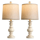 Tradition 20.5" Rustic Table Lamp Set of 2 for Living Room Farmhouse Bedside Desk Lamps
