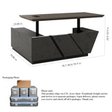 SAINTCY Professional Executive Desk with Privacy Panel & Drawers