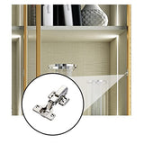 HIHELO Book Case White Bookcase Floor-to-Ceiling Glass Door Fashion Bookshelf Golden Living Room Against The Wall Bookcase Display Cabinet Office