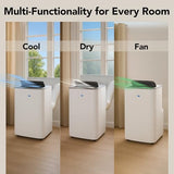 Whynter Portable Air Conditioner 12,000 BTU with Dehumidifier, Cooling Fan & Smart Wi-Fi for 450 Sq Ft Rooms, Includes AC Unit Window Kit, ARC-0850XP (8,000 BTU SACC), White