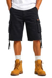 Heyfanee Mens Cargo Jean Shorts Relaxed Fit Y2K Black Jorts Men Baggy 90s Loose Fit Denim Shorts Men Long 30