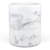 YMXYJM Resin Trash Can, Modern Round Wastebasket, 2 Gallon,White