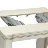 Luxe by East West Furniture X12X2-00W-27-13 Pieces Extendable Dining Set Includes a Rectangle Xtenczar Dining Table and 12 Light Gray