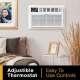 Whirlpool 14,000 BTU 230V Through-the-Wall Air Conditioner with Supplemental Heat, Dehumidifier and Remote, Wall AC Unit for Apartment, Living Room and Large Rooms up to 700 Square Feet in White