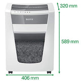 Leitz IQ Office Pro 80062000 CH Paper Shredder with Particle Cut Safety Level P4 20 Sheets Capacity 30 L Waste Bin