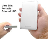 T1 Series 1TB USB 3.0 Portable External Gaming Hard Drive - White