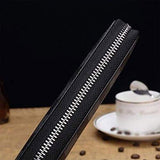 Cowhide Long Wallet Cellphone Clutch Business Men's Clutch Checkbook Handbag Zipper Design