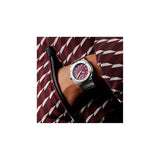 Alpina Unisex Solar Powered Solarmeter, 37.5mm Silver-Tone Stainless Steel Case with a Burgundy Dial (Style: AL-140BRG3AE6B)